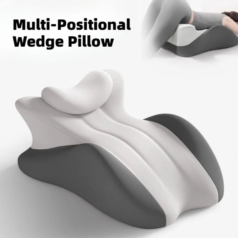 Premium Memory Foam Wedge Pillow - Ergonomic Multi-Position Support