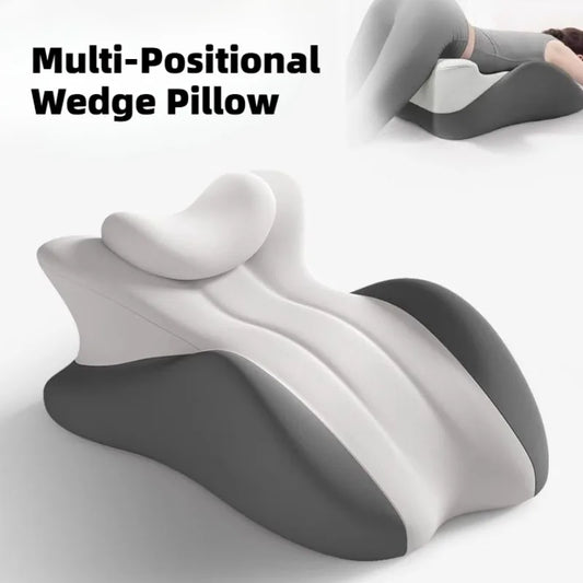 Premium Memory Foam Wedge Pillow - Ergonomic Multi-Position Support
