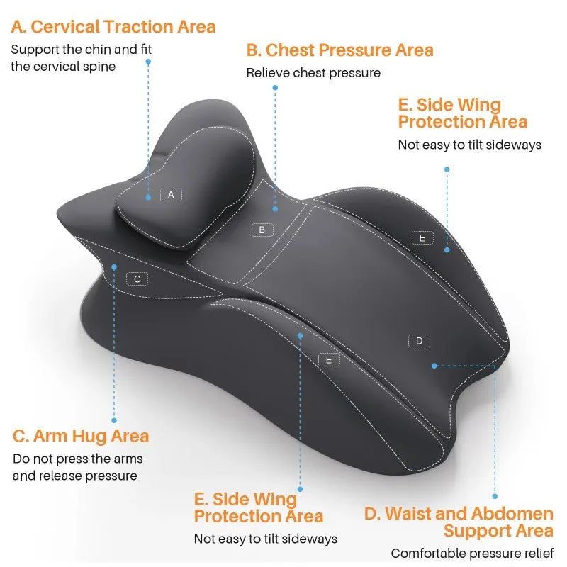 Premium Memory Foam Wedge Pillow - Ergonomic Multi-Position Support