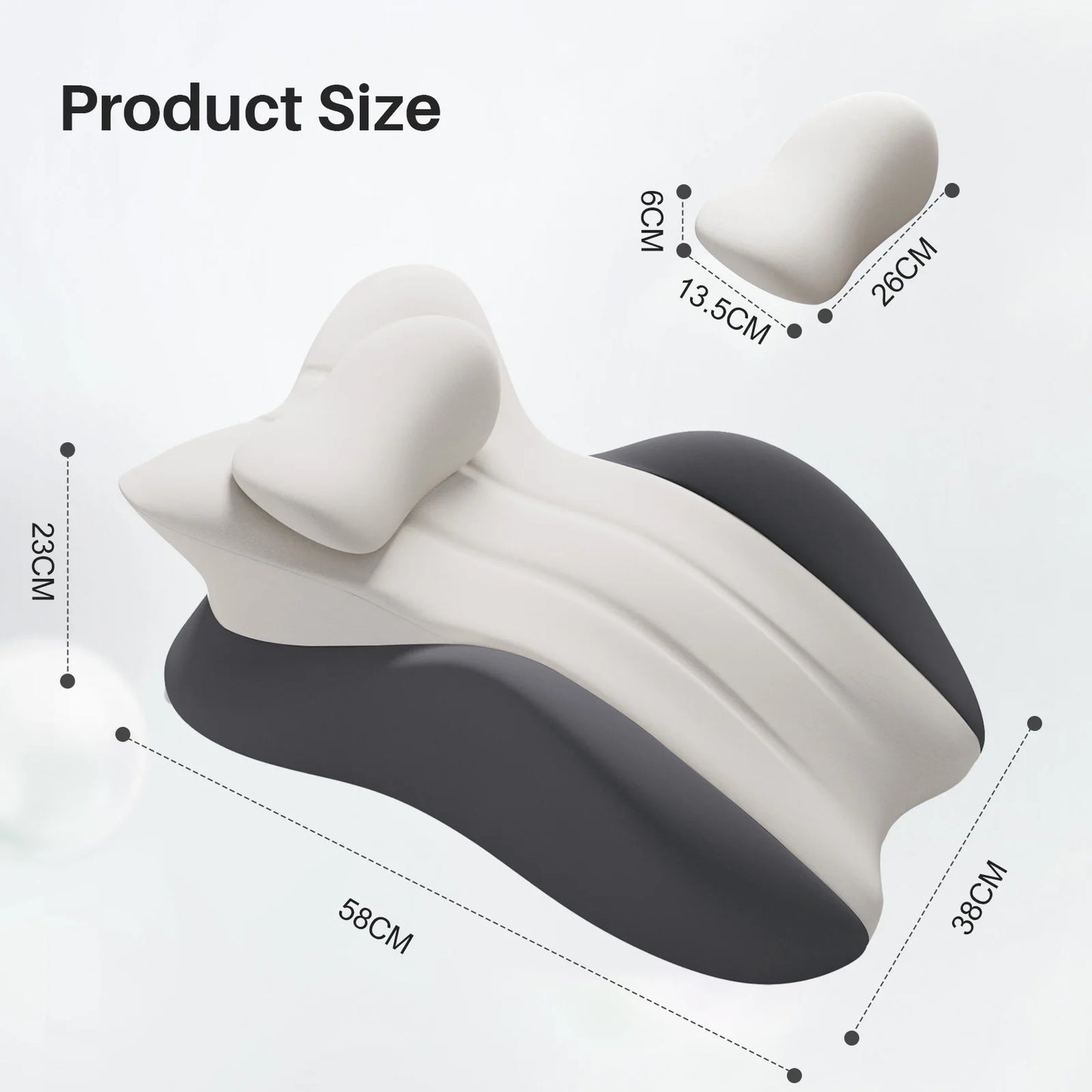 Premium Memory Foam Wedge Pillow - Ergonomic Multi-Position Support