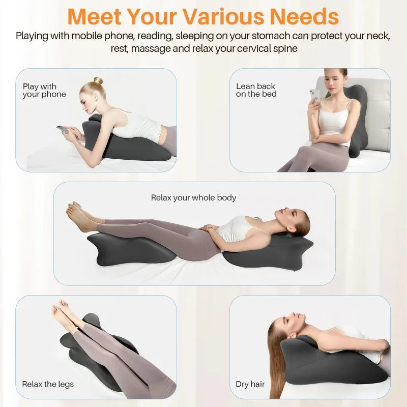 Premium Memory Foam Wedge Pillow - Ergonomic Multi-Position Support