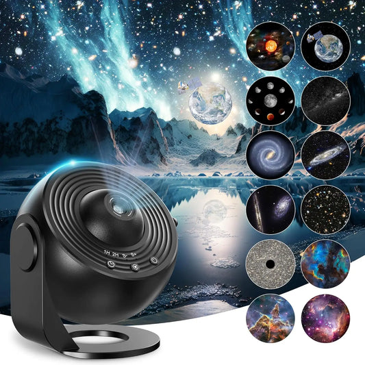 Starry Sky Projector - 13 Planet Discs LED Night Light