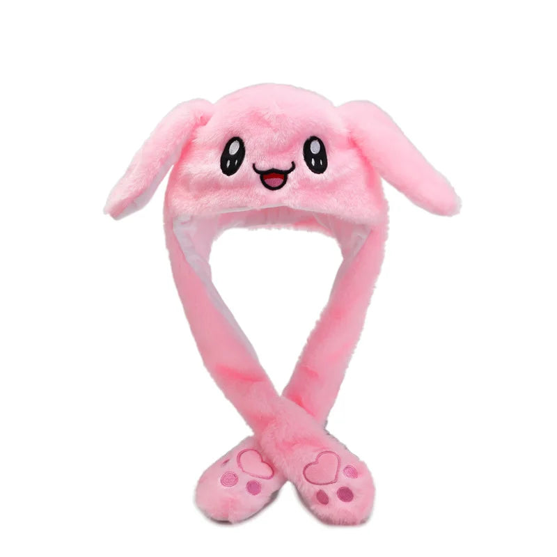 Light-Up Bunny Beanie - LED Ear Moving Hat