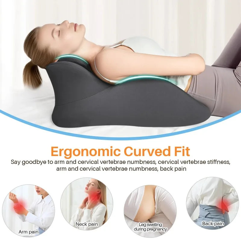 Premium Memory Foam Wedge Pillow - Ergonomic Multi-Position Support