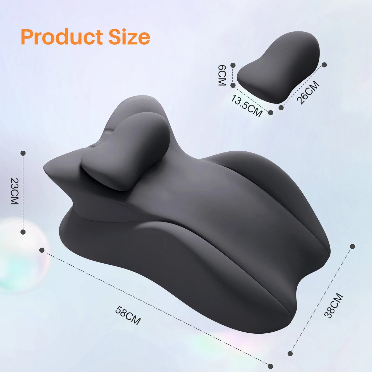 Premium Memory Foam Wedge Pillow - Ergonomic Multi-Position Support